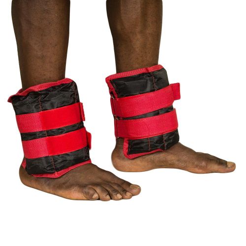 A Pair of Ankle/Wrist Weights Training Gym Aerobics Fitness Muscle Strengthening Neoprene with Tear Closure and Adjustable Buckle