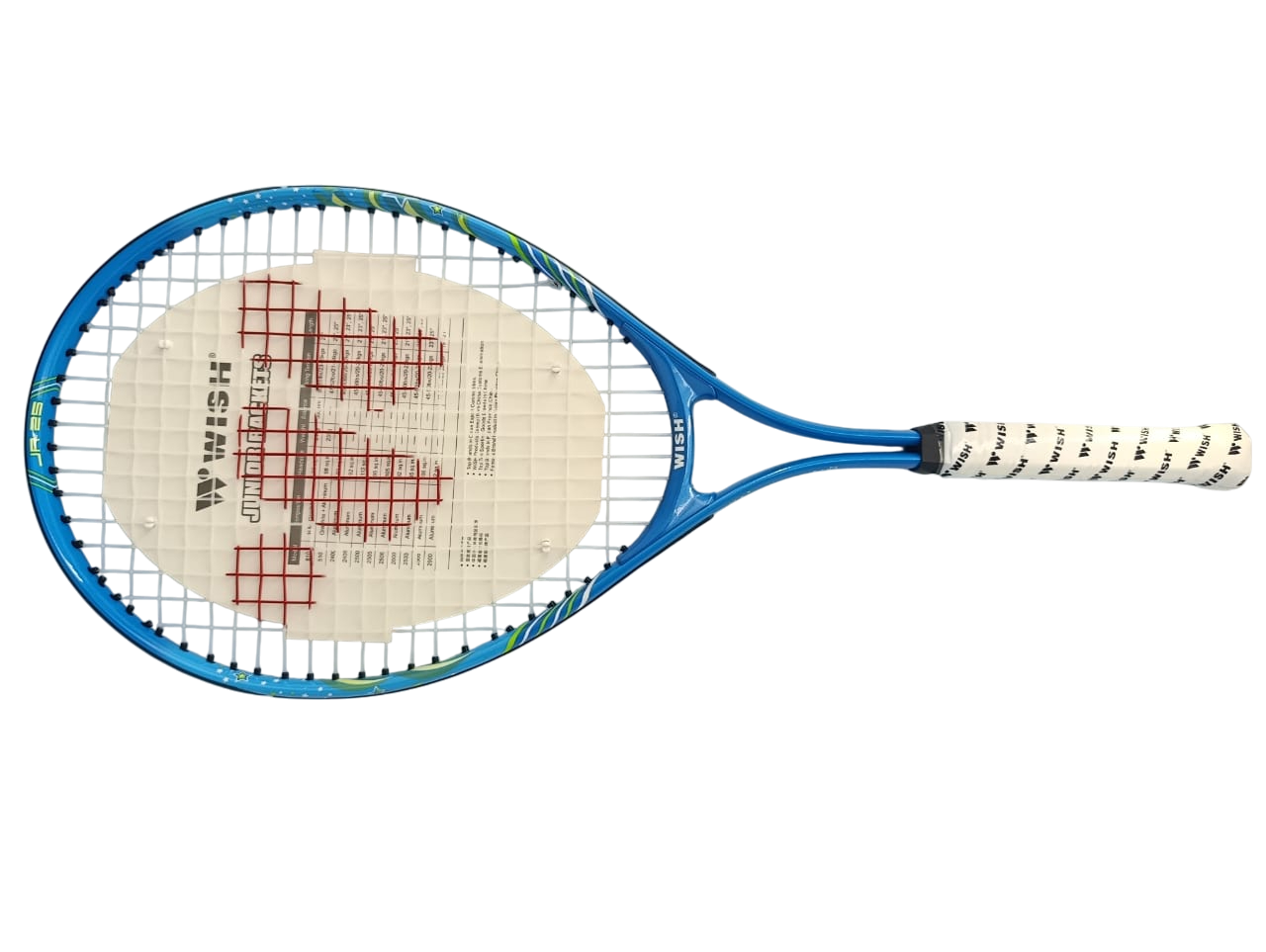 Wish Junior Tennis Racket 25 Inches with Cover Bag Lightweight Aluminium Alloy Racquet for Children WISH No. 2500