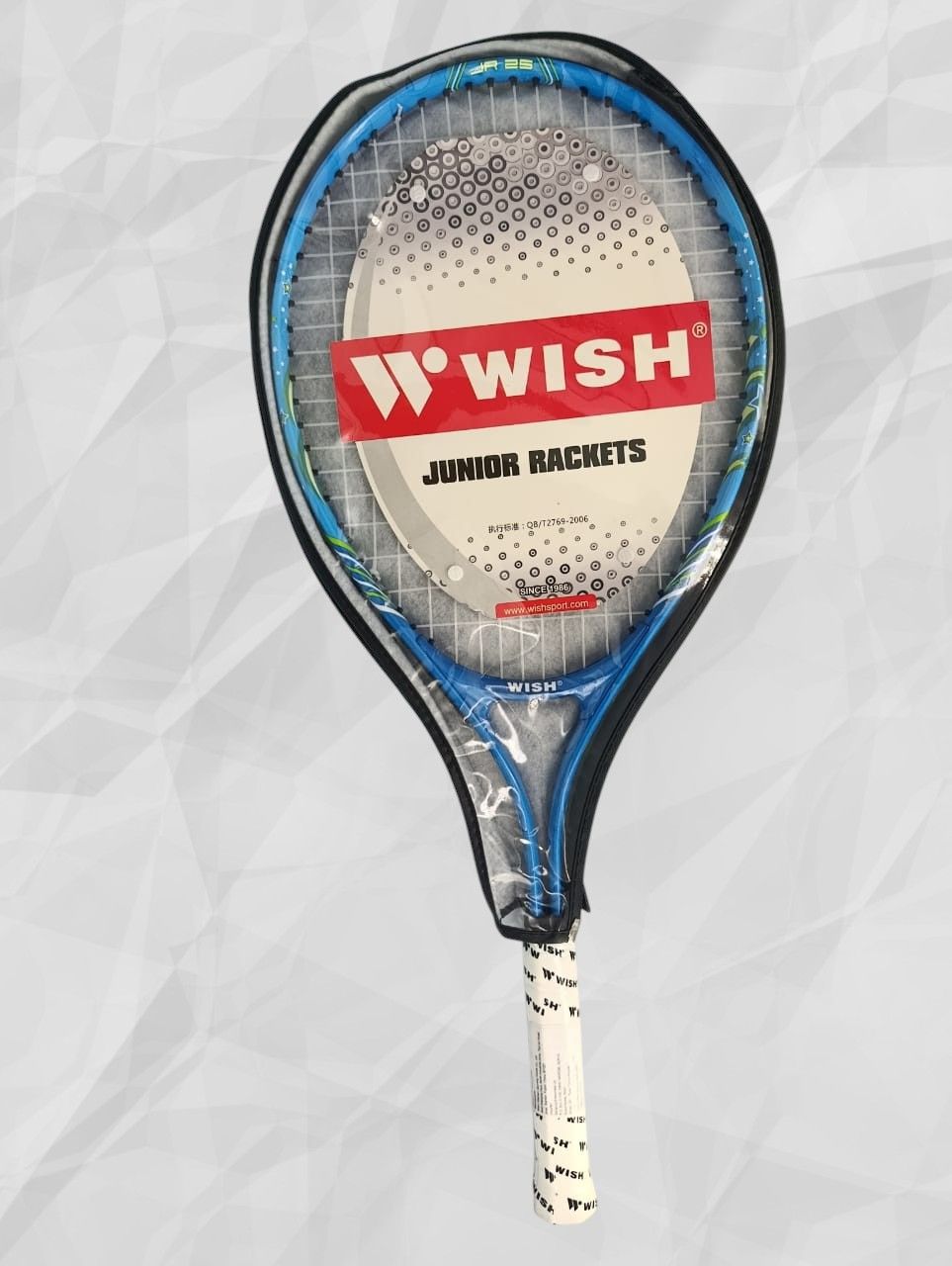 Wish Junior Tennis Racket 25 Inches with Cover Bag Lightweight Aluminium Alloy Racquet for Children WISH No. 2500