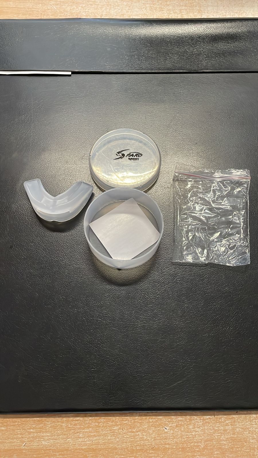 Field Hockey Fighter Hockey Stick 36 Inches, Hockey Ball,  with Medium Size Sparo Shin Guard with Anklet and Single Sided Mouth Guard. Beginner level  for Teens Height (1.6m-1.7m) age 11-14 years