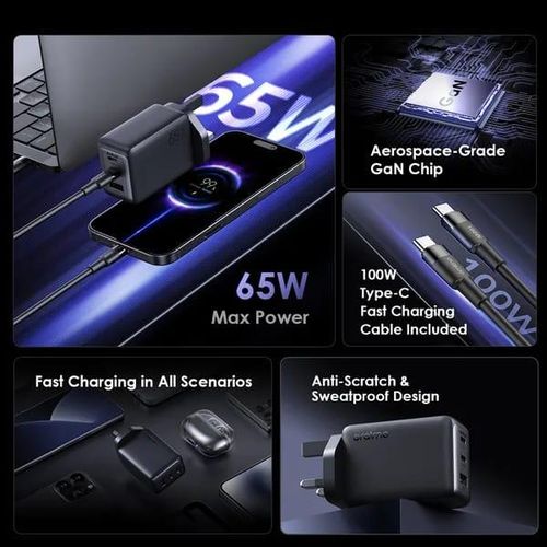 Oraimo HyperGaN 65 65W GaN Wall Charger Kit