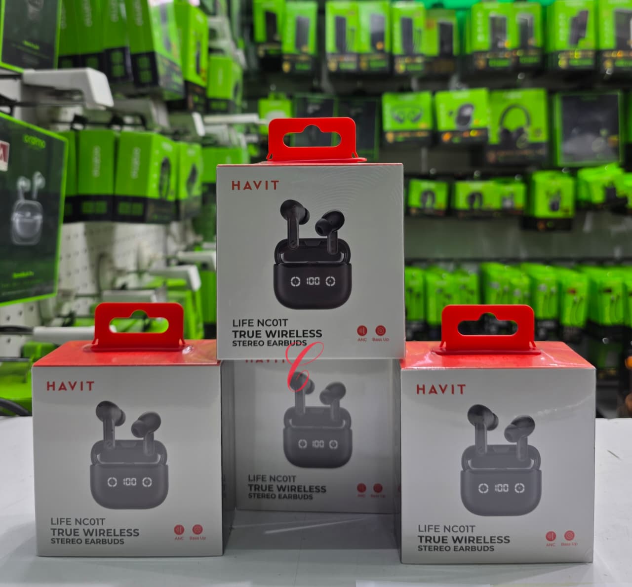 NEW PRODUCT🔥;
Havit Life NC01T TW984 ANC true wireless stereo earbuds now available at 3200/=.