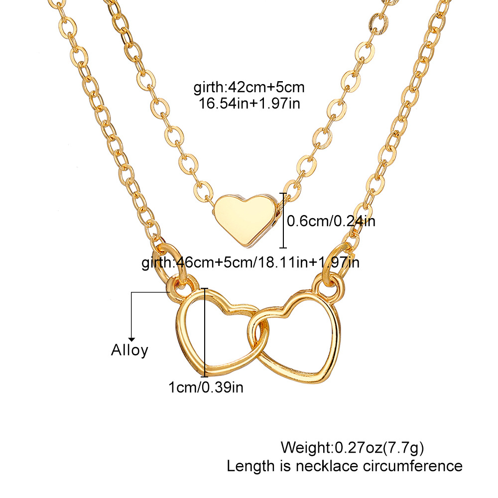 2pcs/set Women Necklace Ladies Jewelry Sets Fashion Girl's Necklace