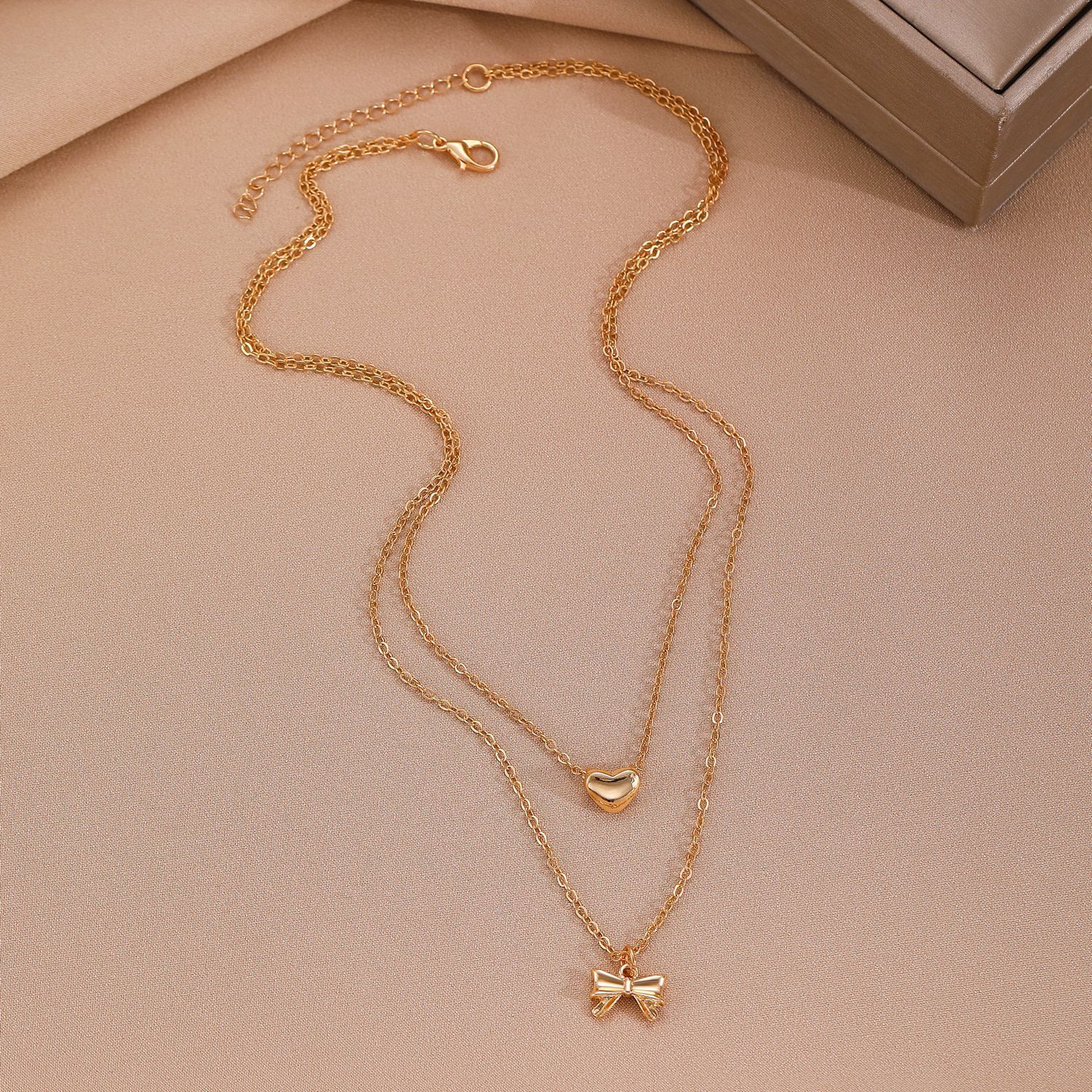 2pcs/set Women Necklace Ladies Jewelry Sets Fashion Girl's Necklace