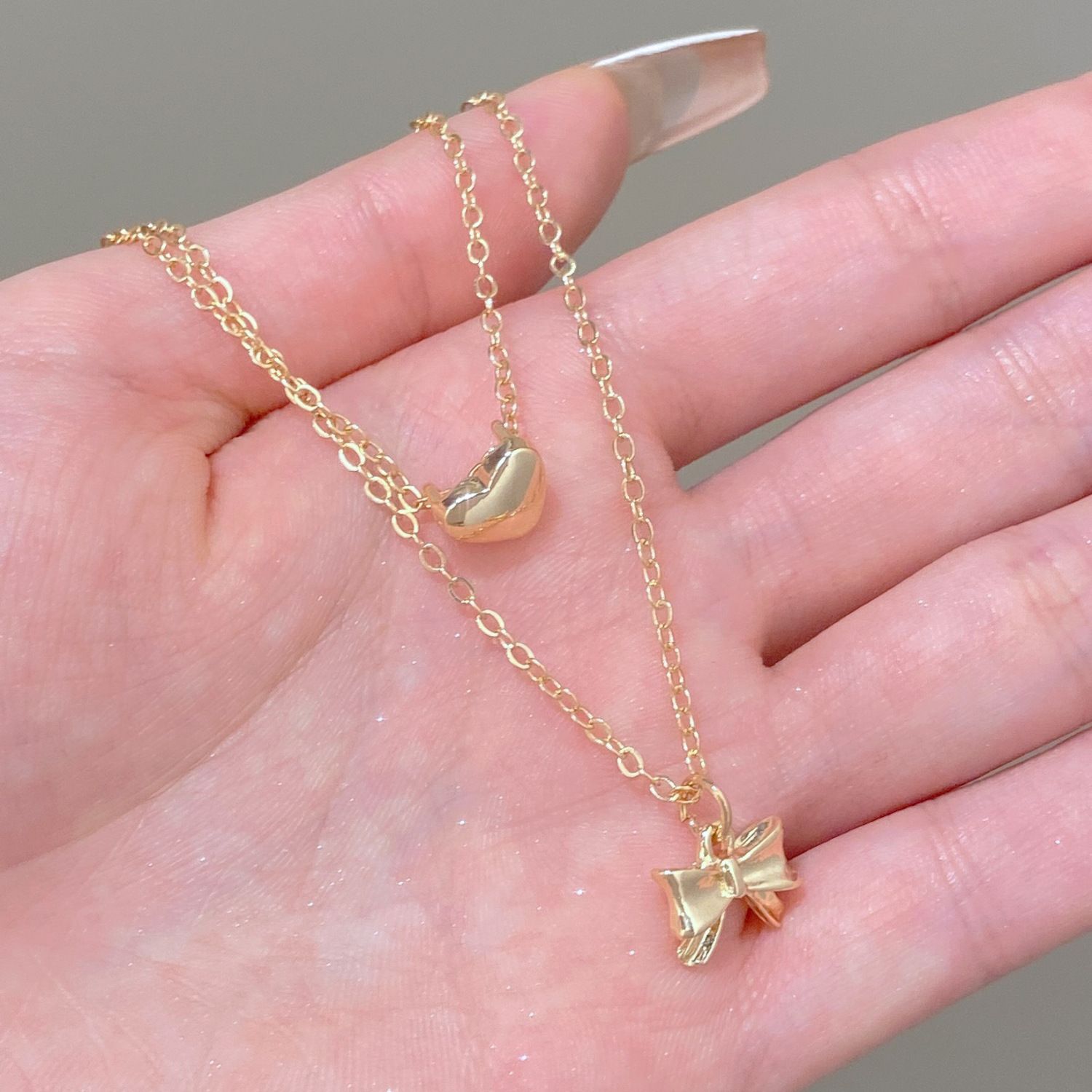 2pcs/set Women Necklace Ladies Jewelry Sets Fashion Girl's Necklace