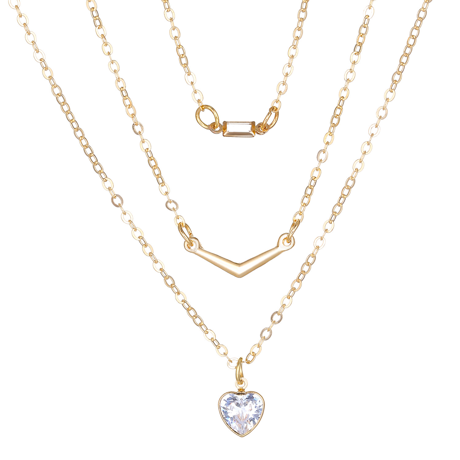 3pcs/set Women's Pendant Necklace Fashion Ladies Necklaces