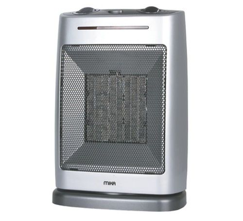 MIKA Ceramic Room/Space Heater, 1000W - 1500W, White