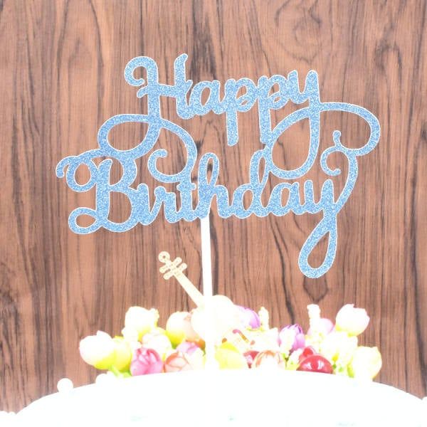 Party birthday baking cake flag European style paper happy birthday l card card cake tool
