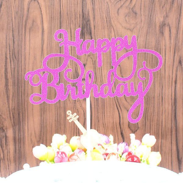 Party birthday baking cake flag European style paper happy birthday l card card cake tool