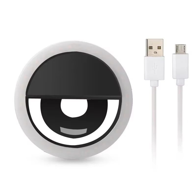 Selfie Light Clip On Light For iPhone Samsung POCO Phone Light Ring Video Photo Lamp Flashlight Back Light USB Charge