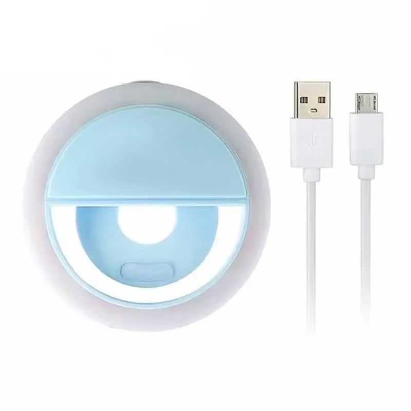 Selfie Light Clip On Light For iPhone Samsung POCO Phone Light Ring Video Photo Lamp Flashlight Back Light USB Charge