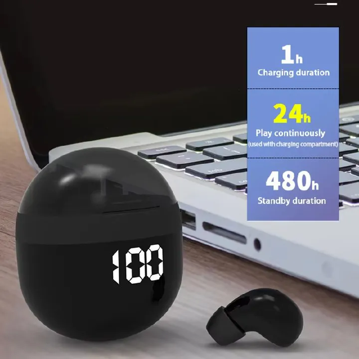 Bluetooth 5.3 Mini Earphones Invisible Headphones Wireless in-ear Earbuds HiFi Stereo Noise Reduction Headsets for Xiaomi HUAWEI