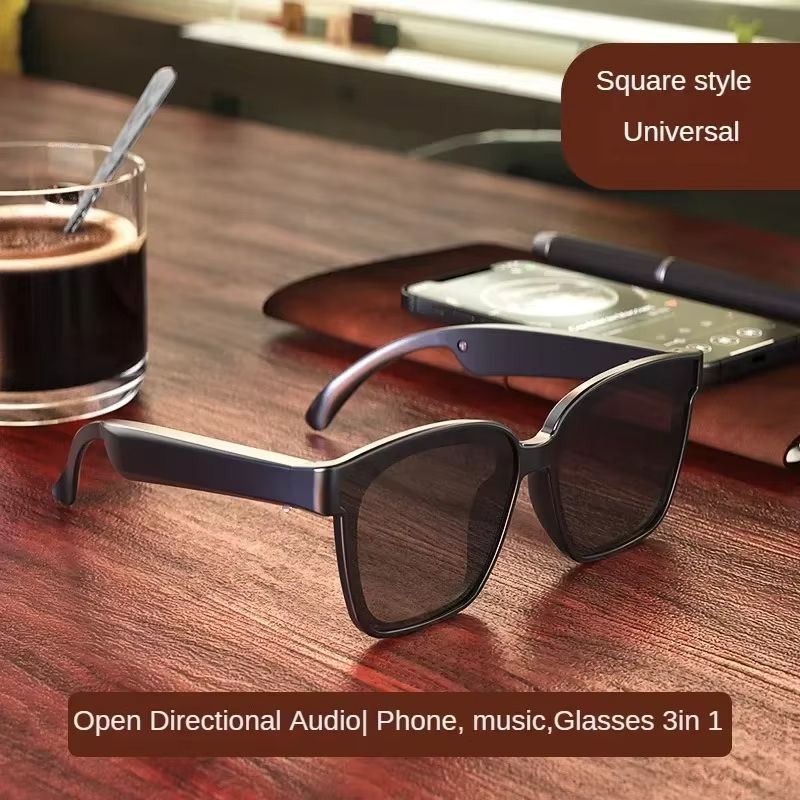 Wireless Bluetooth Headphones Music Calls Casual Glasses Polarized Trendy Sunglasses