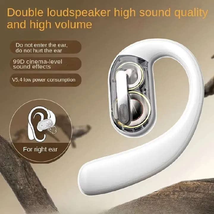 Wireless Bluetooth Headphones Full Open Headset Air Conduction Ear Hook Earphones Handsfree Noise Canceling Audifonos Sports