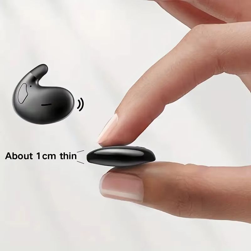 Mini Headphones Bluetooth Invisible Wireless Headset,Sleep Earphone With Mic Sports Waterproof in-Ear Earbuds for Small Ears