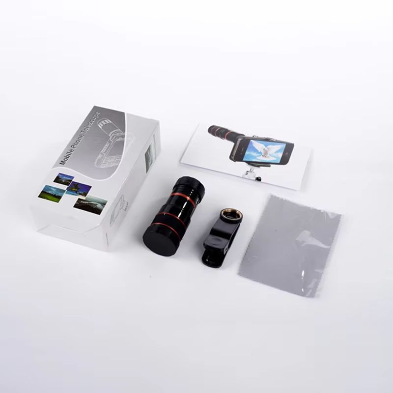 8X Long Focus Mobile Phone Lens 8x HD Zoom Monocular Phone Camera Len External Clip Phone Telescope
