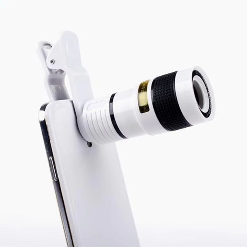8X Long Focus Mobile Phone Lens 8x HD Zoom Monocular Phone Camera Len External Clip Phone Telescope
