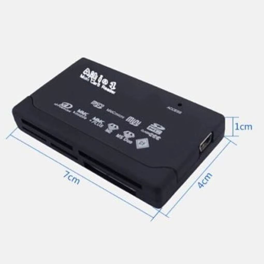 All In One Card Reader USB 2.0 SD Card Reader Adapter Support TF CF SD Mini SD SDHC MMC MS XD