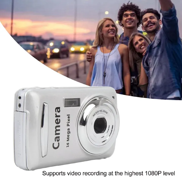 2.4 In Portable Camera 16X Digital Zoom 1080P 16MP Auto Focus Digital Camera for Photography Video
