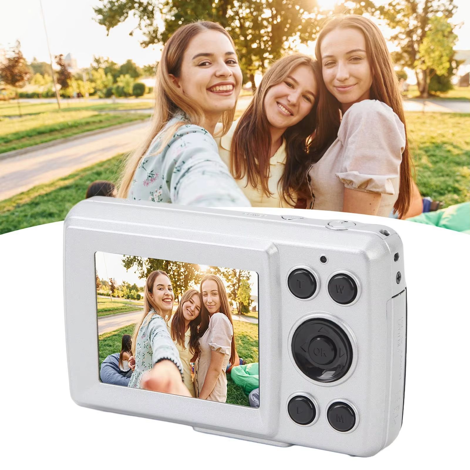 2.4 In Portable Camera 16X Digital Zoom 1080P 16MP Auto Focus Digital Camera for Photography Video