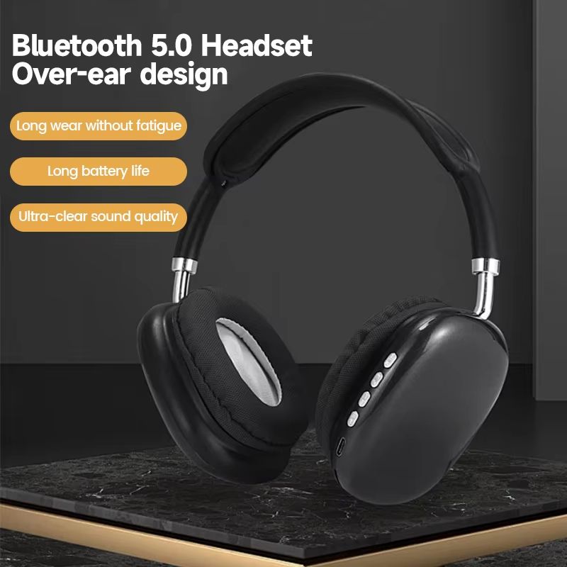 New Air Max P9 Pro Wireless Bluetooth Headphones Hifi Stereo Noise Cancelling Waterproof Mic Pods Over Ear Sports Gaming Headset