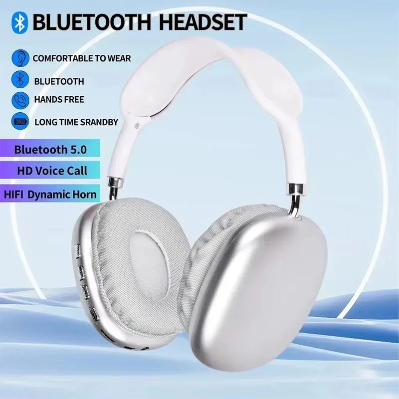 New Air Max P9 Pro Wireless Bluetooth Headphones Hifi Stereo Noise Cancelling Waterproof Mic Pods Over Ear Sports Gaming Headset