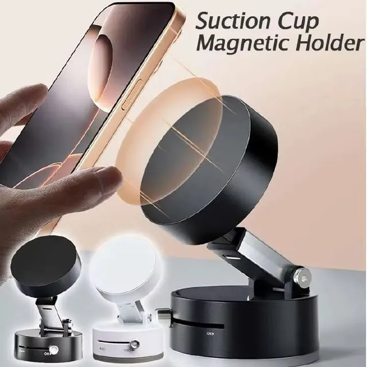Car Mount Magnetic Absorption Foldable Navigation Stable Vacuum Magnetic Suction Universal Phone Holder