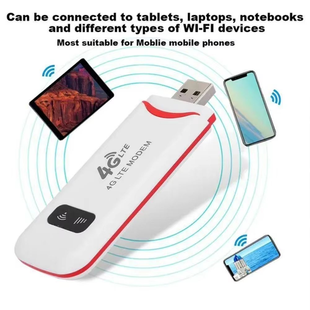 4G LTE USB Portable WiFi 150Mbps Wireless WiFi Mobile Router SIM Card Network Card Pocket WiFi Hotspot Router For Home Office