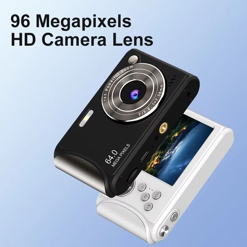 4K Digital Camera Autofocus Vlogging Camera HD 36MP Entry-level Student Camera 2.4 Inch Screen 18X Zoom for Photography Video