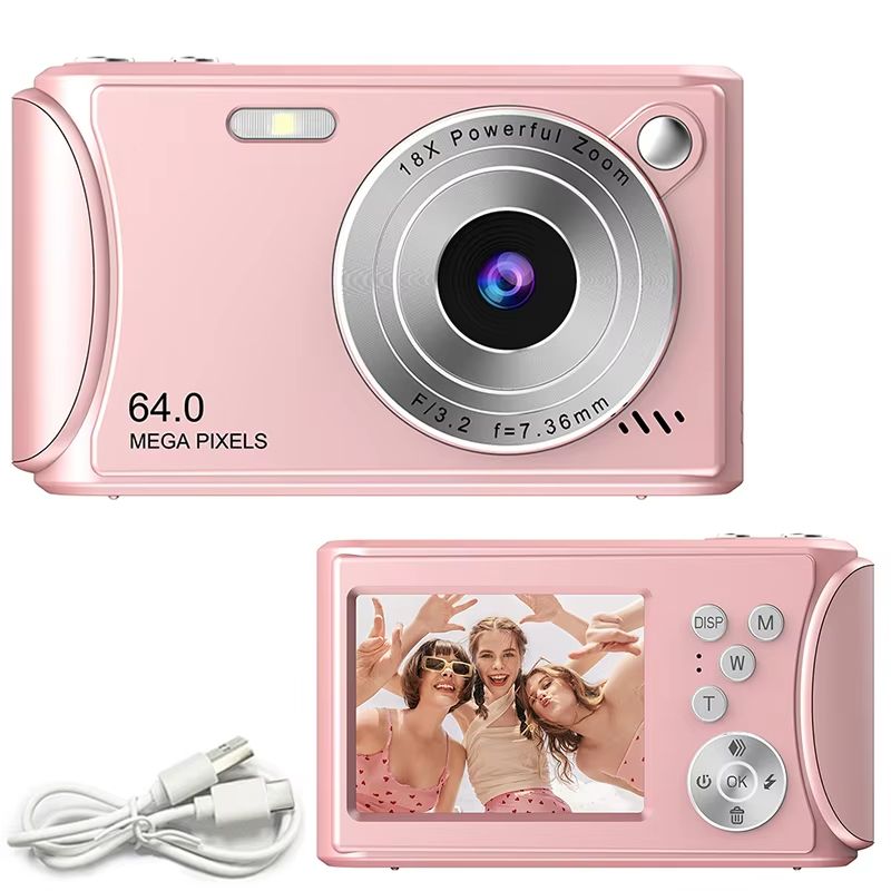 4K Digital Camera Autofocus Vlogging Camera HD 36MP Entry-level Student Camera 2.4 Inch Screen 18X Zoom for Photography Video