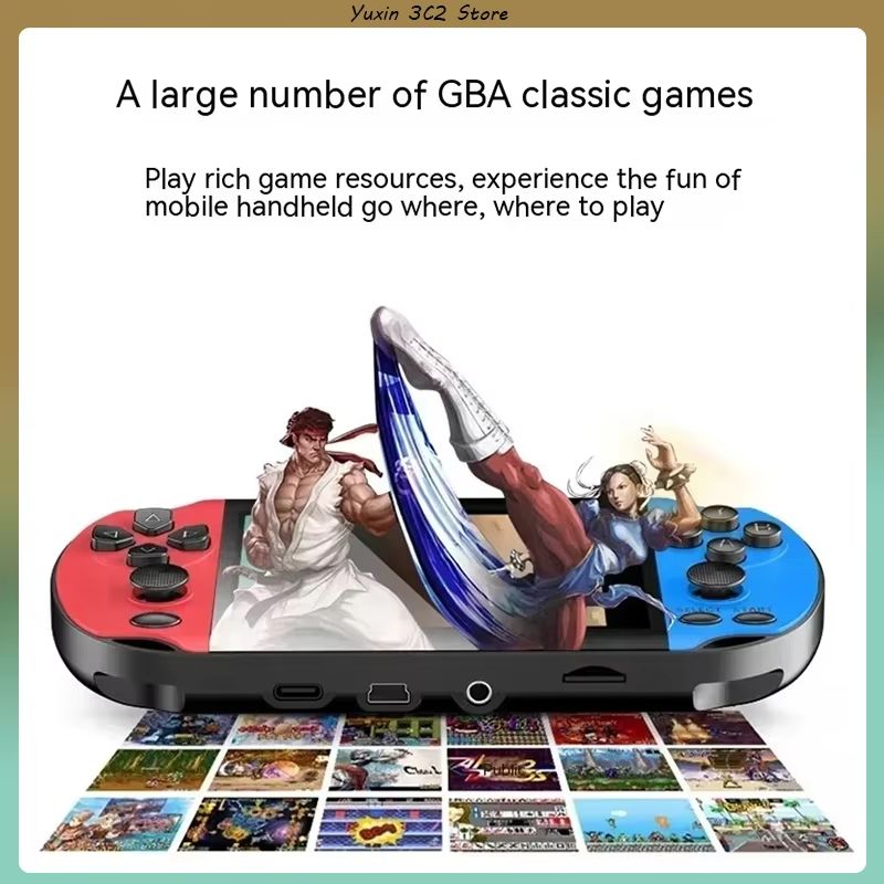 X7s Joystick Game Console 3.5 Inch Large Screen Psp Handheld Game Console Wired Dual Joystick Mini Arcade Game Children Gifts