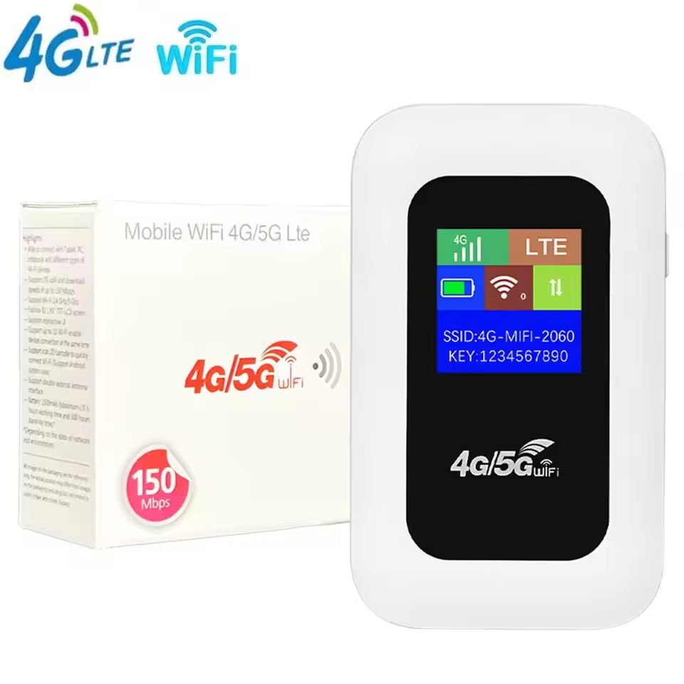 4G/5G Mobile WIFI Router 150Mbps 4G LTE Wireless Router 3500mA Portable Pocket MiFi Modem with Sim Card Slot Mobile WiFi Hotspot