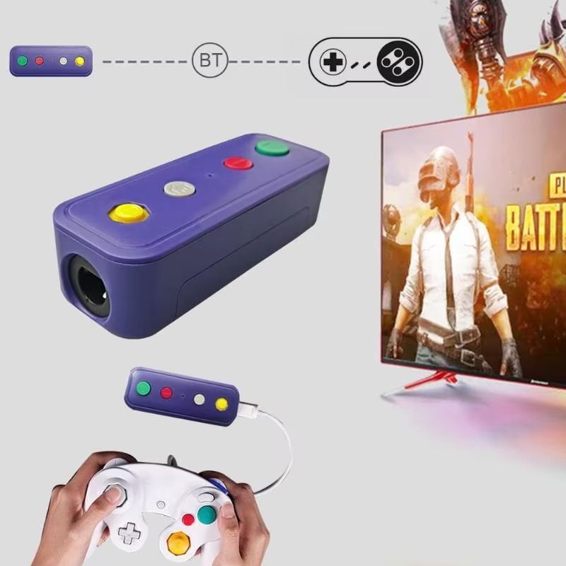 Wireless Bluetooth-compati Adapter Converter with USB Cable Fit for Nintend Switch for Game Cube/Classic Edition for Wii Classic