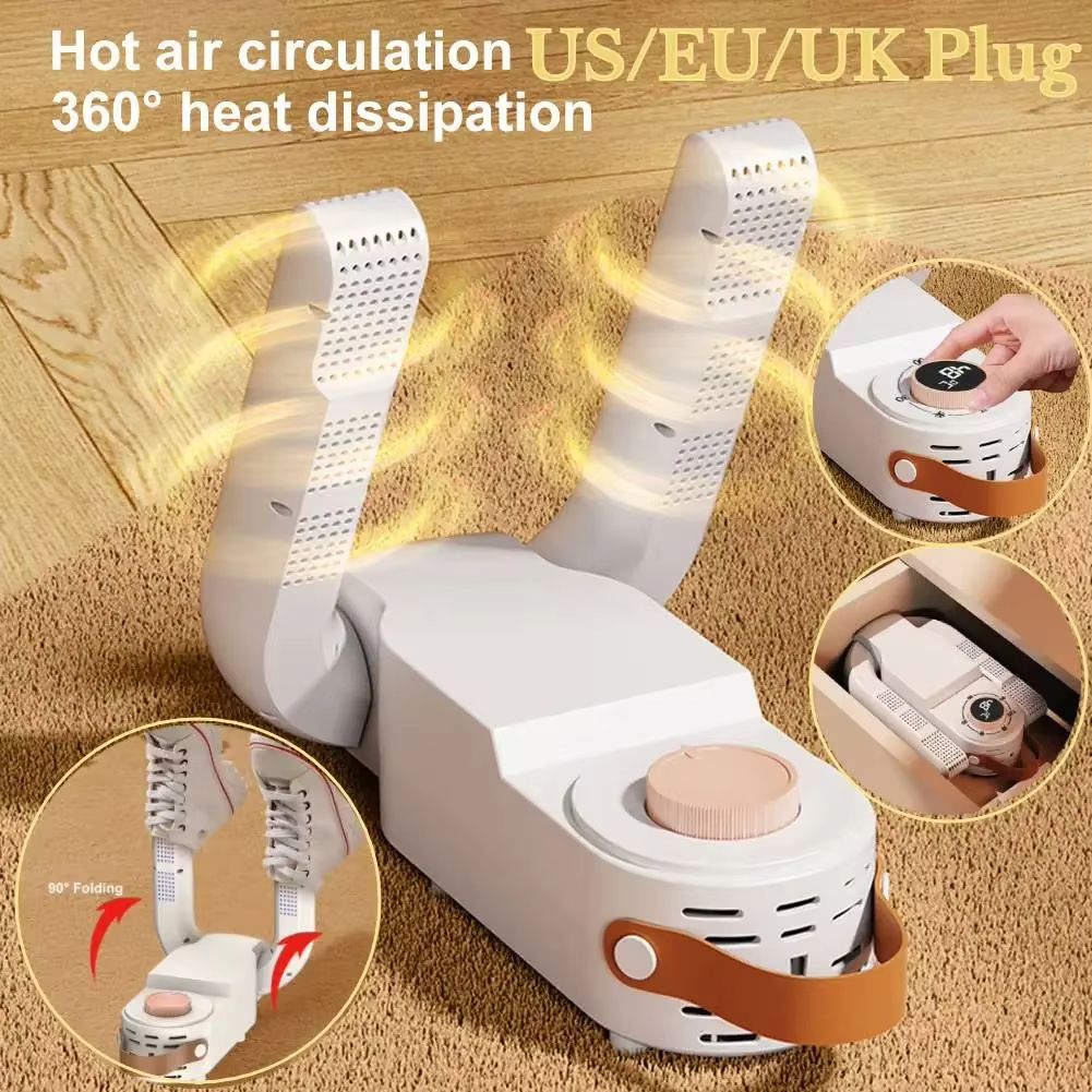 New Smart Shoe Dryer Shoe Dryer Multi-functional Folding Temperature Control Timed Ultraviolet Deodorization Shoe Rack
