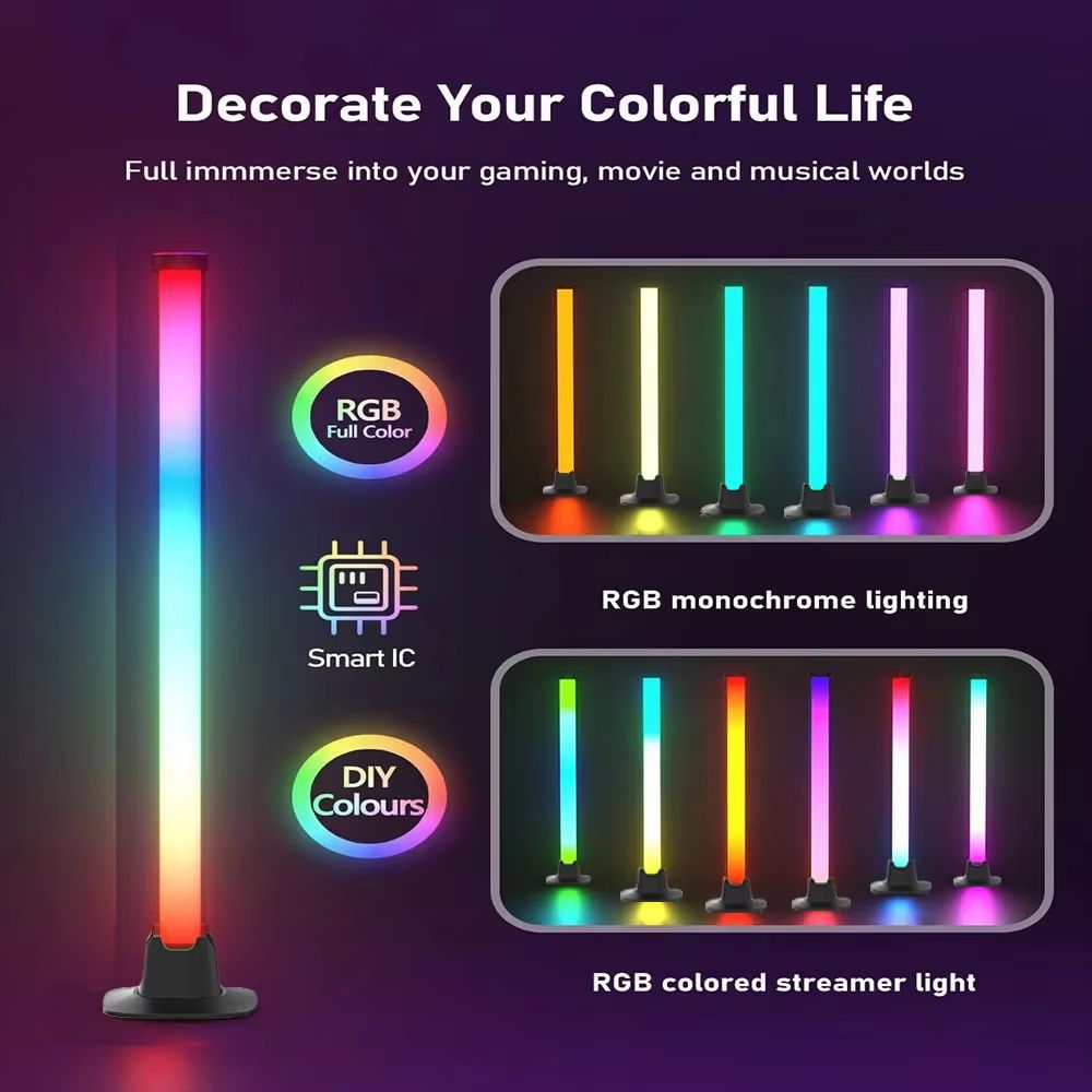 Desktop RGB Computer Monitor Light Bar Music Rhythm LED Holiday Atmosphere Decoration LIght E-sports TV Background Wall Lighting