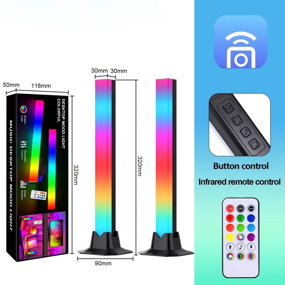 Desktop RGB Computer Monitor Light Bar Music Rhythm LED Holiday Atmosphere Decoration LIght E-sports TV Background Wall Lighting