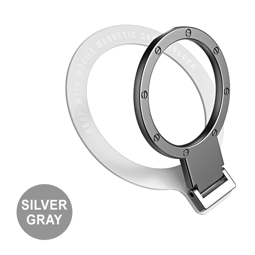 Foldable Magnetic Ring Holder For MagSafe Multi Angle Adhesive Paste Rack Support Magnet Finger Ring Car Phone Grip Stand Holder