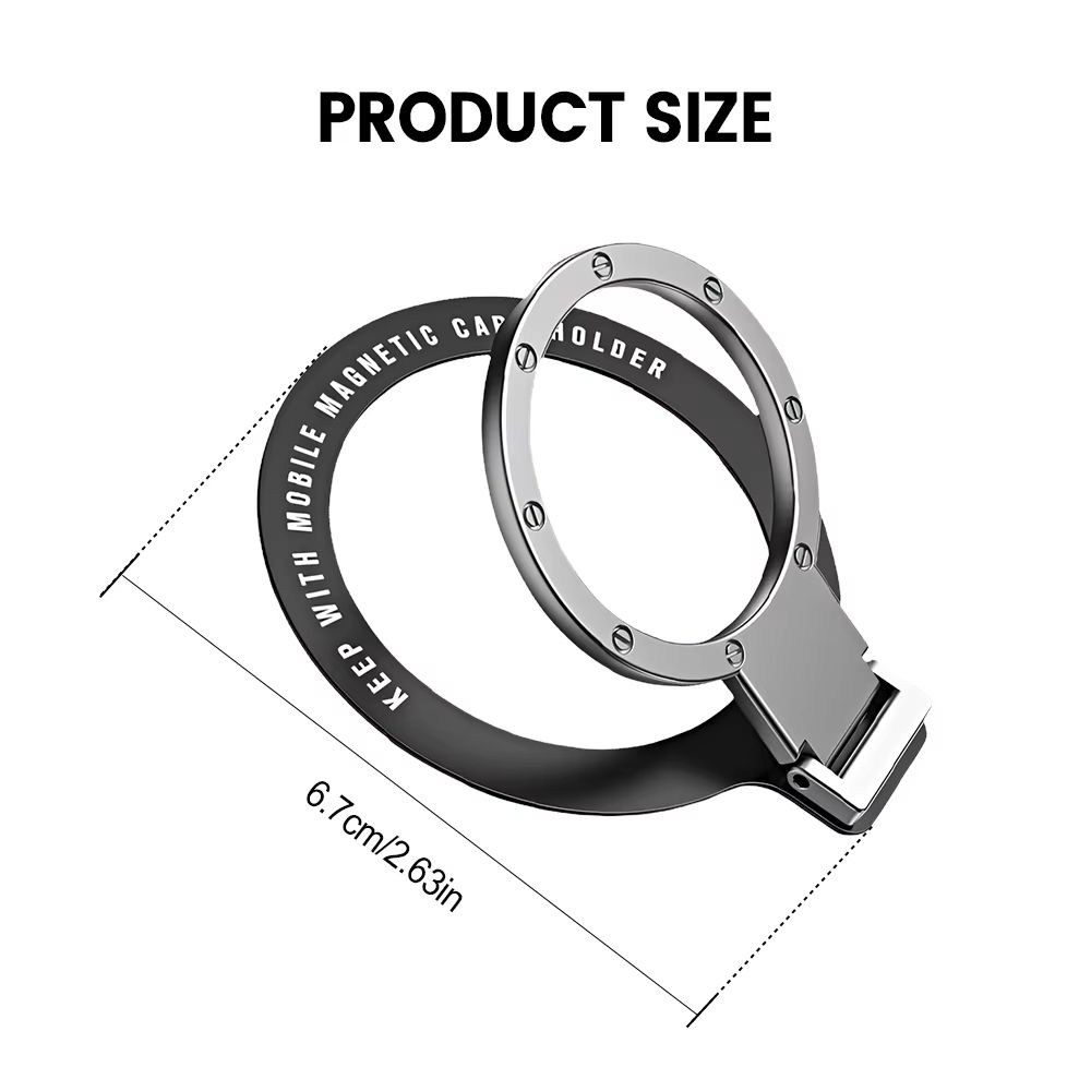 Foldable Magnetic Ring Holder For MagSafe Multi Angle Adhesive Paste Rack Support Magnet Finger Ring Car Phone Grip Stand Holder