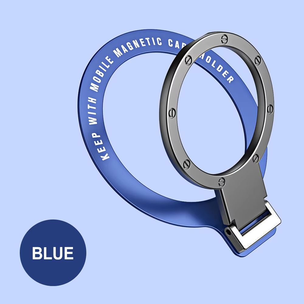 Foldable Magnetic Ring Holder For MagSafe Multi Angle Adhesive Paste Rack Support Magnet Finger Ring Car Phone Grip Stand Holder