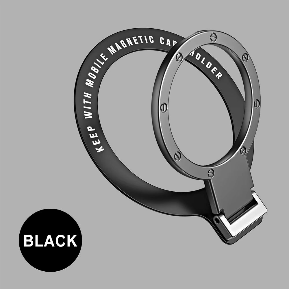 Foldable Magnetic Ring Holder For MagSafe Multi Angle Adhesive Paste Rack Support Magnet Finger Ring Car Phone Grip Stand Holder