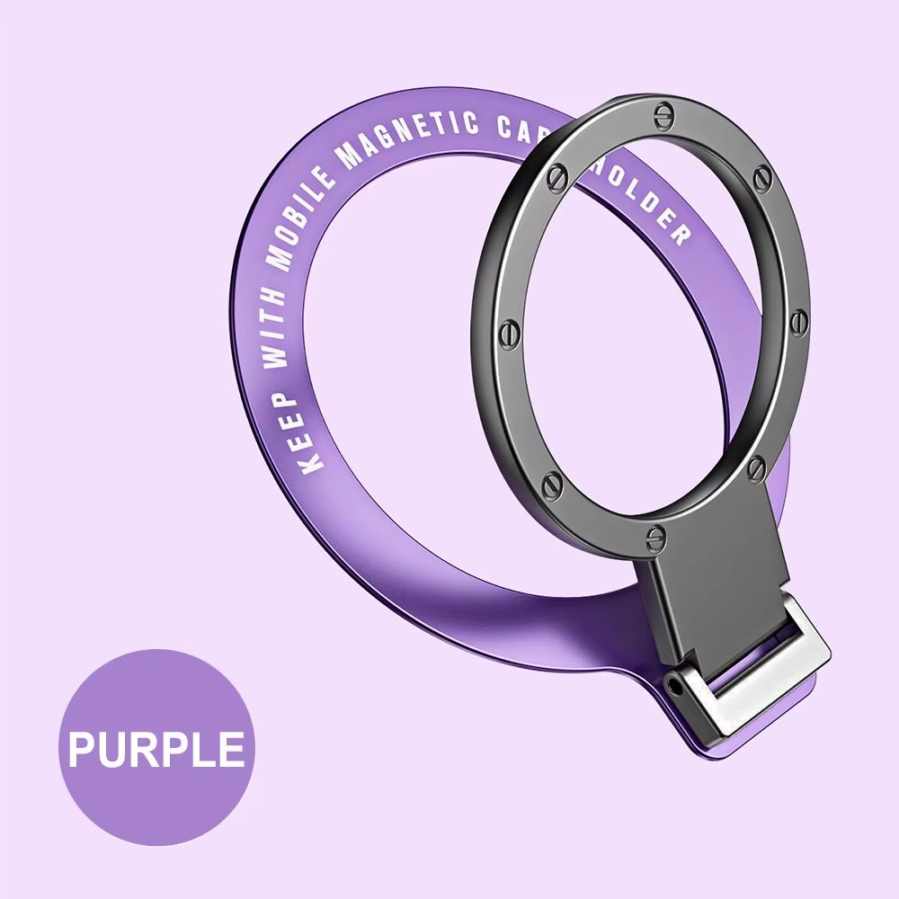 Foldable Magnetic Ring Holder For MagSafe Multi Angle Adhesive Paste Rack Support Magnet Finger Ring Car Phone Grip Stand Holder