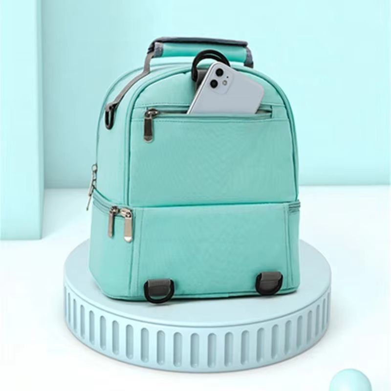 Practical Oxford Cloth Insulation Lunch Bag Thermal Bento Box Cooler Picnic Food Storage Container Mother Baby Backpack