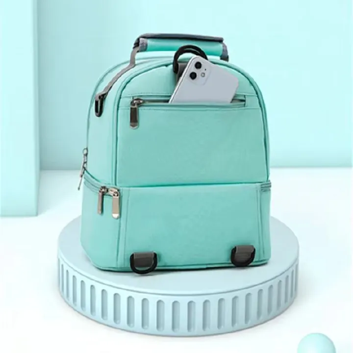 Practical Oxford Cloth Insulation Lunch Bag Thermal Bento Box Cooler Picnic Food Storage Container Mother Baby Backpack