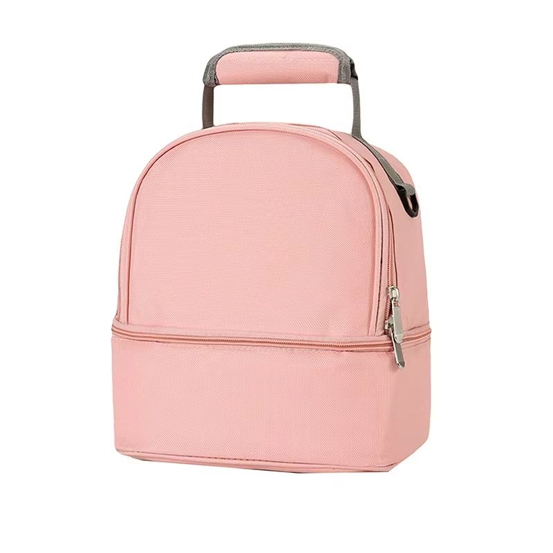 Practical Oxford Cloth Insulation Lunch Bag Thermal Bento Box Cooler Picnic Food Storage Container Mother Baby Backpack