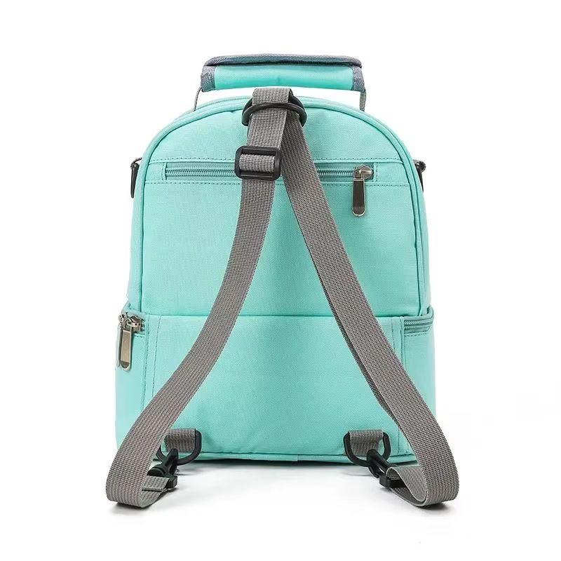 Practical Oxford Cloth Insulation Lunch Bag Thermal Bento Box Cooler Picnic Food Storage Container Mother Baby Backpack