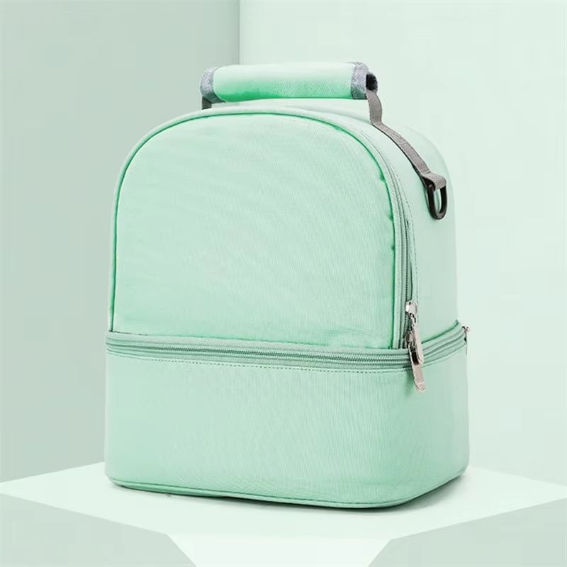 Practical Oxford Cloth Insulation Lunch Bag Thermal Bento Box Cooler Picnic Food Storage Container Mother Baby Backpack