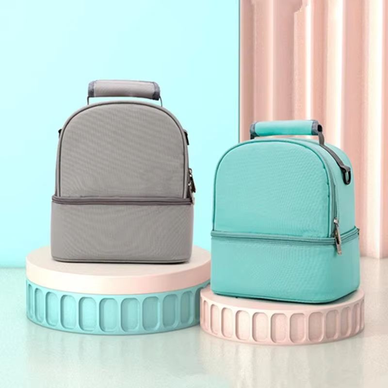 Practical Oxford Cloth Insulation Lunch Bag Thermal Bento Box Cooler Picnic Food Storage Container Mother Baby Backpack