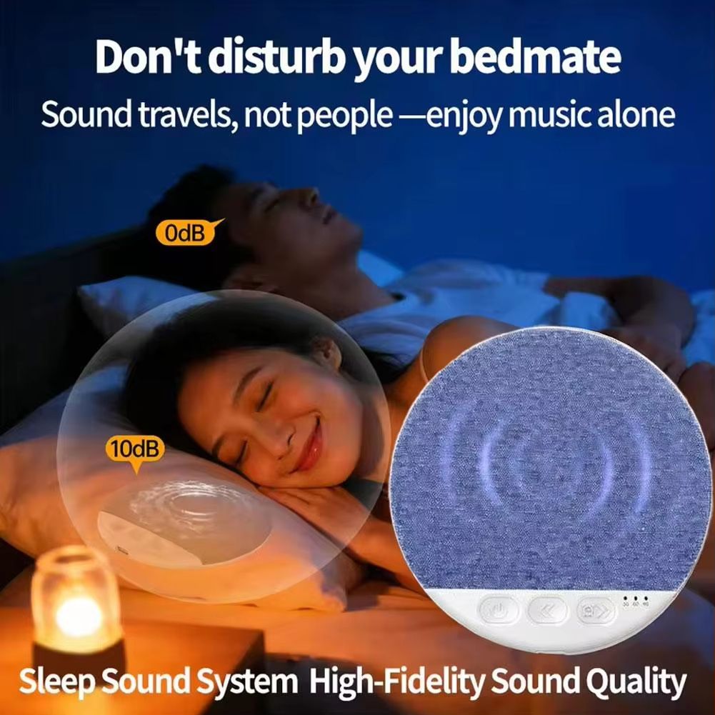 Mini Sleeping Bluetooth Speaker Nature Sound White Noise Soundbar Wireless MP3 Music Player Ultra Thin Timed Shutdown Audio Pla