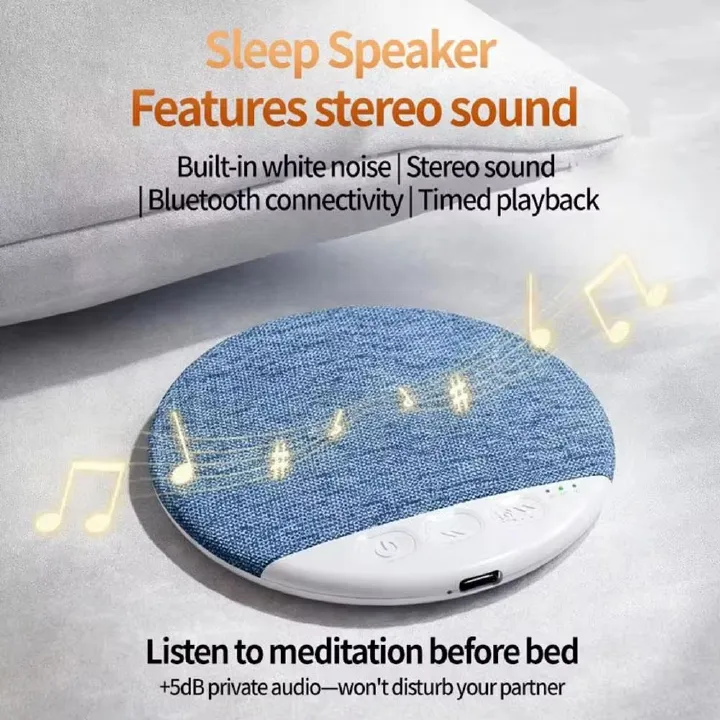 Mini Sleeping Bluetooth Speaker Nature Sound White Noise Soundbar Wireless MP3 Music Player Ultra Thin Timed Shutdown Audio Pla