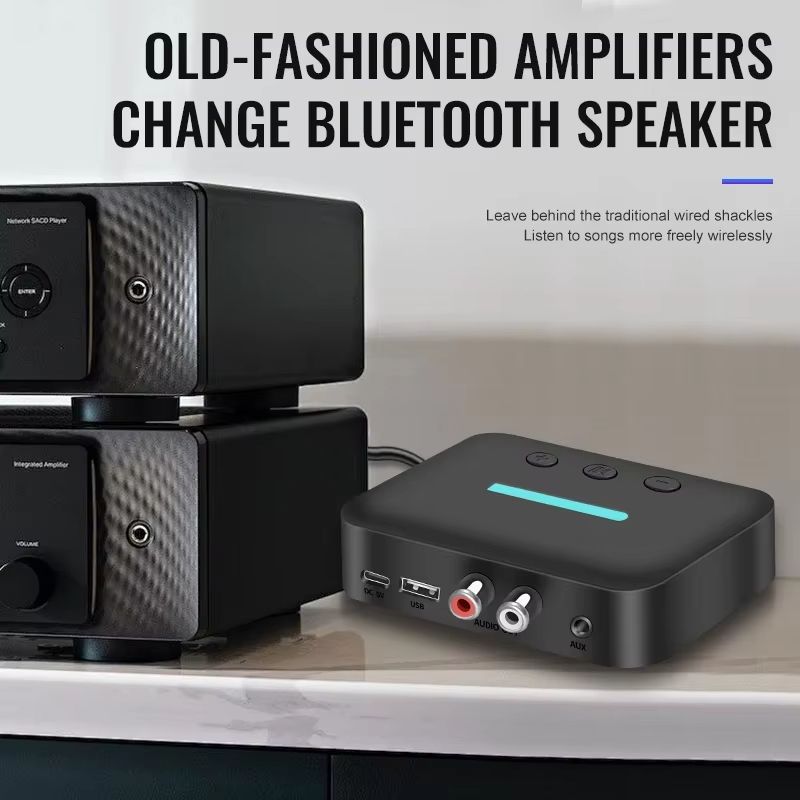 Bluetooth 5.6 Audio Receiver 3.5mm AUX RCA USB U-Disk Stereo Music Wireless Audio Adapter For PC TV Car Kit Speaker Amplifier